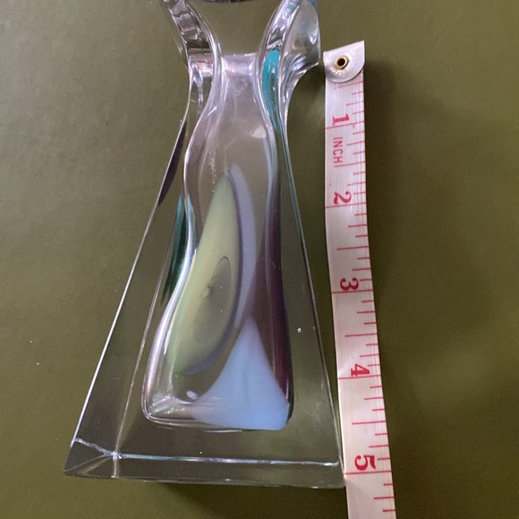 Handmade Russian Confetti Drip Crystal Vase - Picture 4 of 6